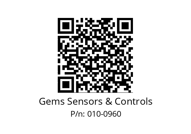   Gems Sensors & Controls 010-0960