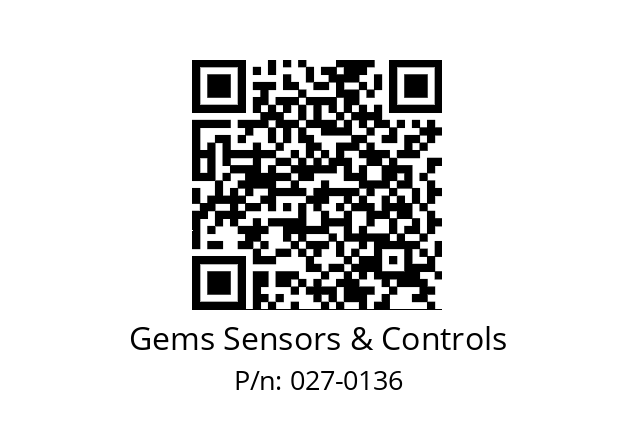   Gems Sensors & Controls 027-0136