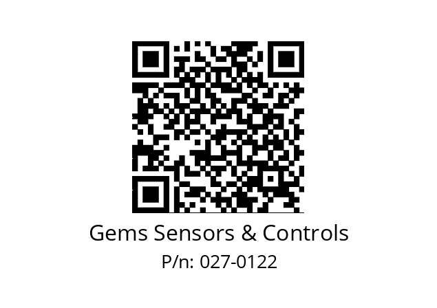   Gems Sensors & Controls 027-0122