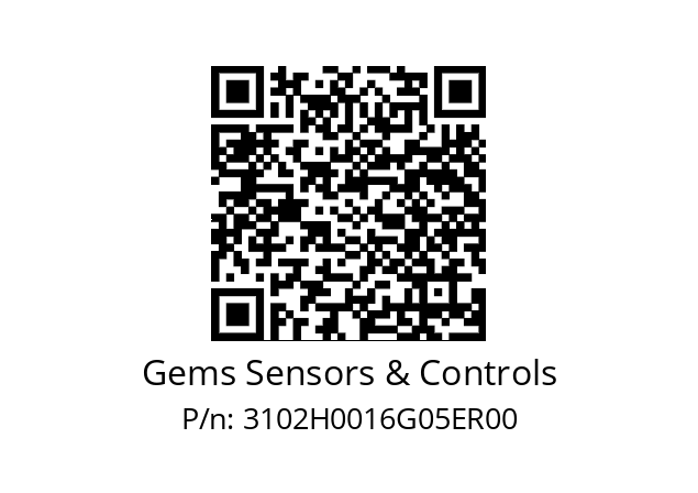   Gems Sensors & Controls 3102H0016G05ER00