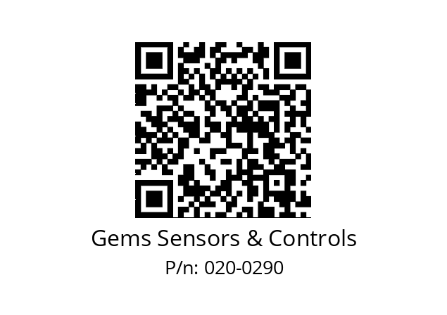   Gems Sensors & Controls 020-0290