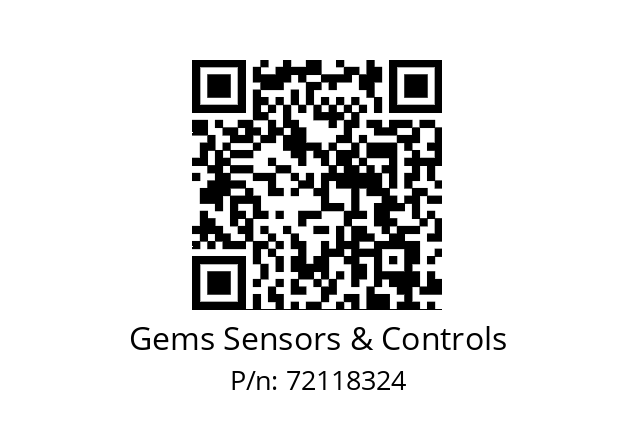   Gems Sensors & Controls 72118324