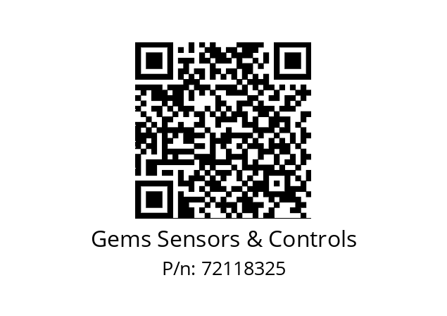   Gems Sensors & Controls 72118325