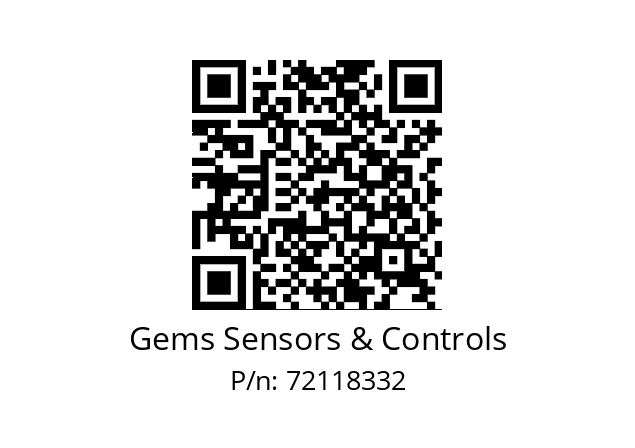   Gems Sensors & Controls 72118332