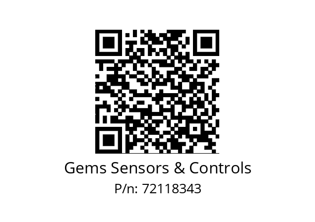   Gems Sensors & Controls 72118343