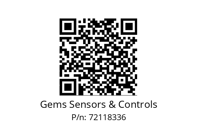   Gems Sensors & Controls 72118336