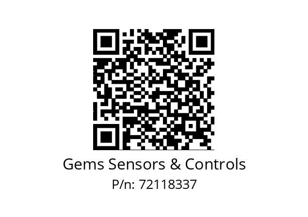   Gems Sensors & Controls 72118337