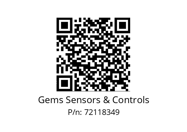   Gems Sensors & Controls 72118349