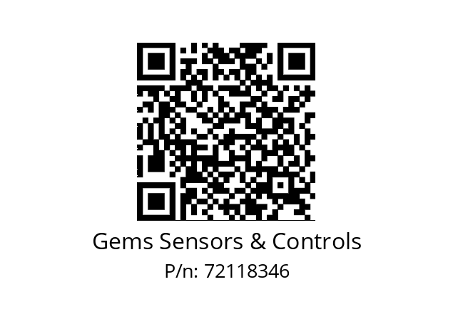   Gems Sensors & Controls 72118346