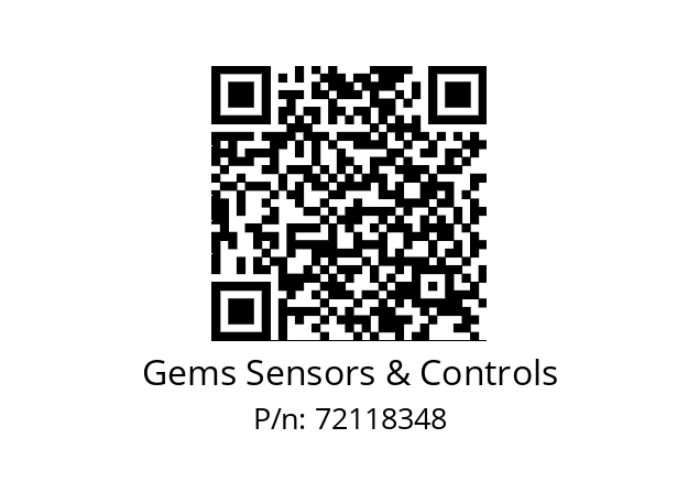   Gems Sensors & Controls 72118348