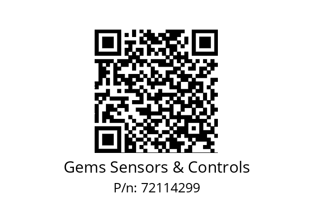   Gems Sensors & Controls 72114299