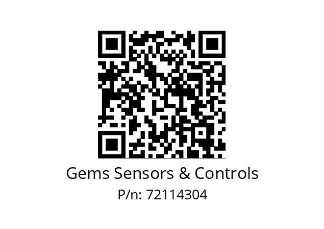   Gems Sensors & Controls 72114304