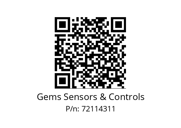   Gems Sensors & Controls 72114311