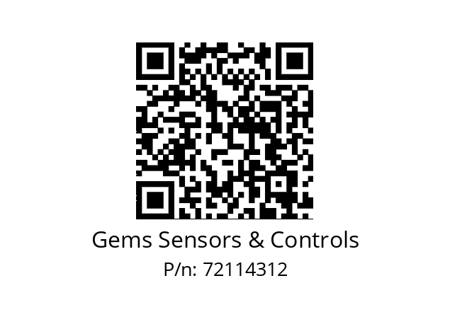   Gems Sensors & Controls 72114312