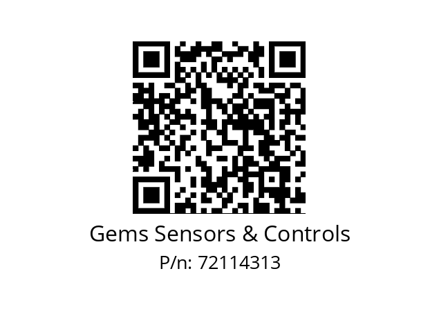   Gems Sensors & Controls 72114313