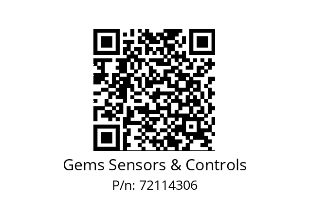   Gems Sensors & Controls 72114306