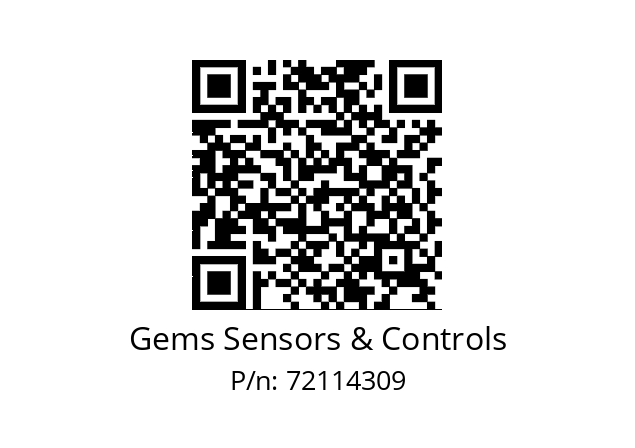   Gems Sensors & Controls 72114309