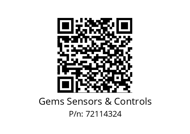   Gems Sensors & Controls 72114324