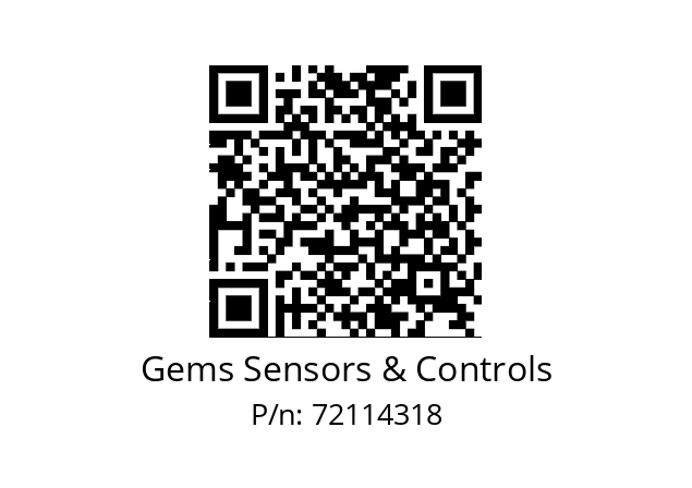   Gems Sensors & Controls 72114318