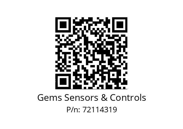   Gems Sensors & Controls 72114319