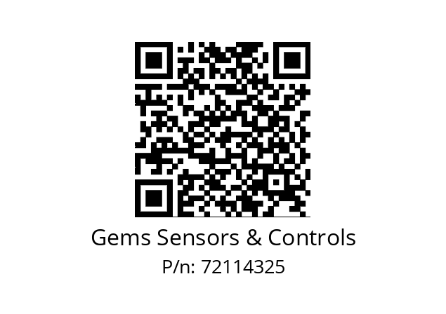   Gems Sensors & Controls 72114325