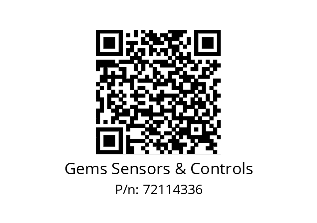   Gems Sensors & Controls 72114336