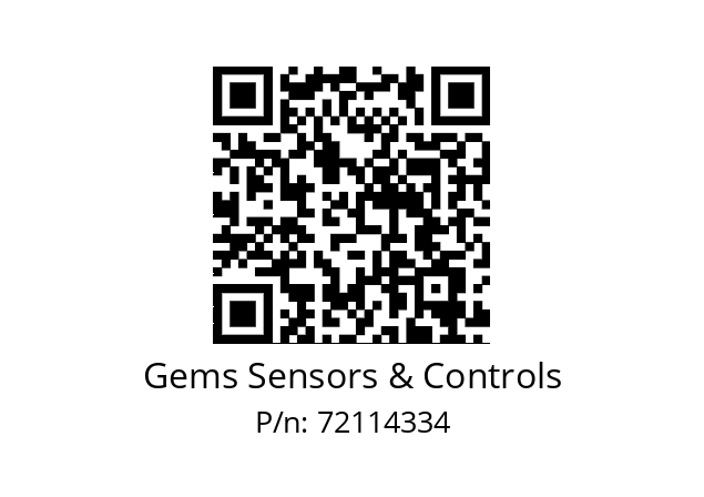   Gems Sensors & Controls 72114334