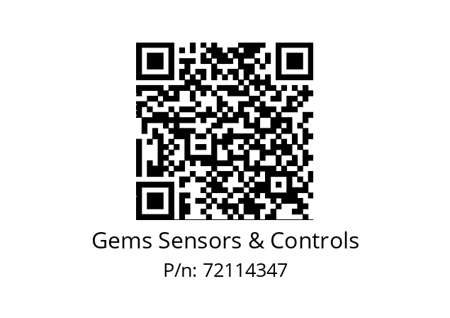   Gems Sensors & Controls 72114347