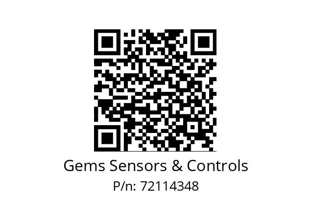   Gems Sensors & Controls 72114348