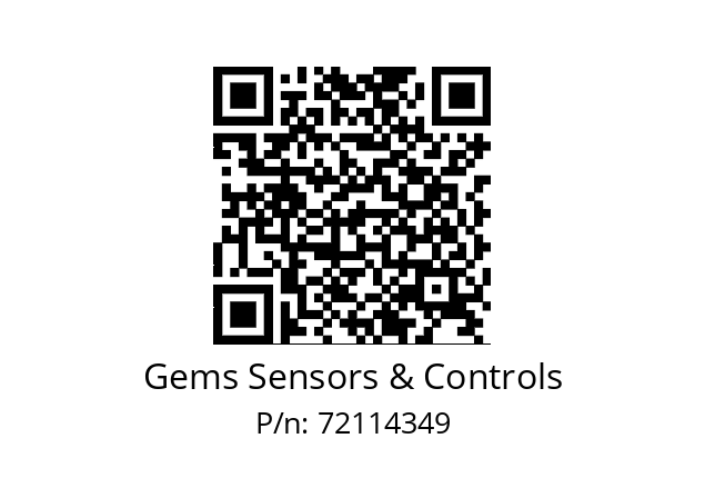   Gems Sensors & Controls 72114349