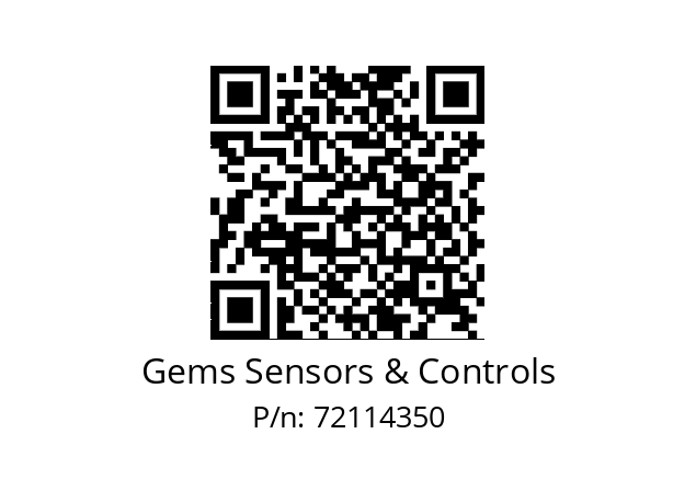   Gems Sensors & Controls 72114350