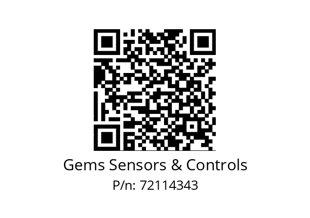   Gems Sensors & Controls 72114343