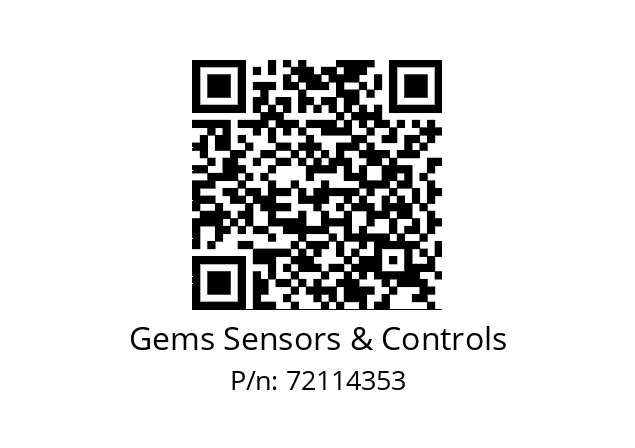   Gems Sensors & Controls 72114353