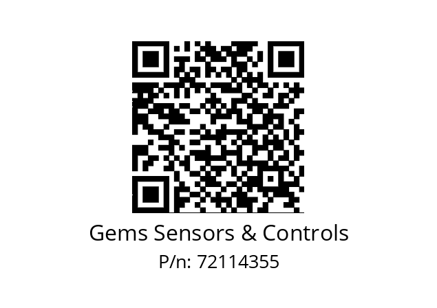   Gems Sensors & Controls 72114355