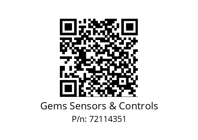   Gems Sensors & Controls 72114351