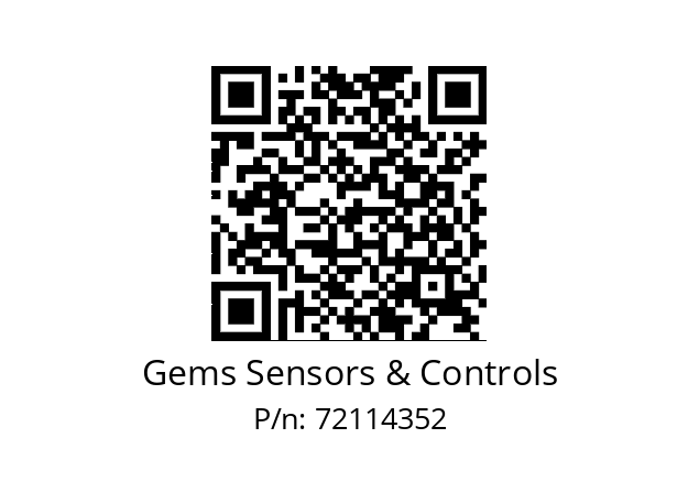   Gems Sensors & Controls 72114352