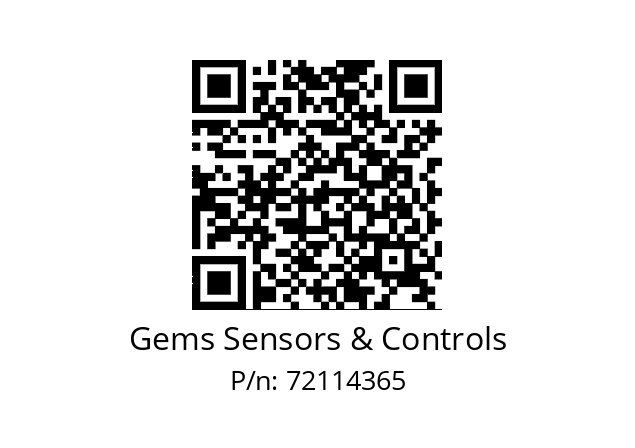   Gems Sensors & Controls 72114365