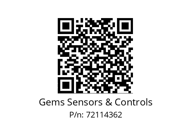   Gems Sensors & Controls 72114362