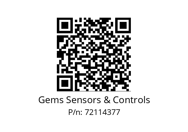   Gems Sensors & Controls 72114377