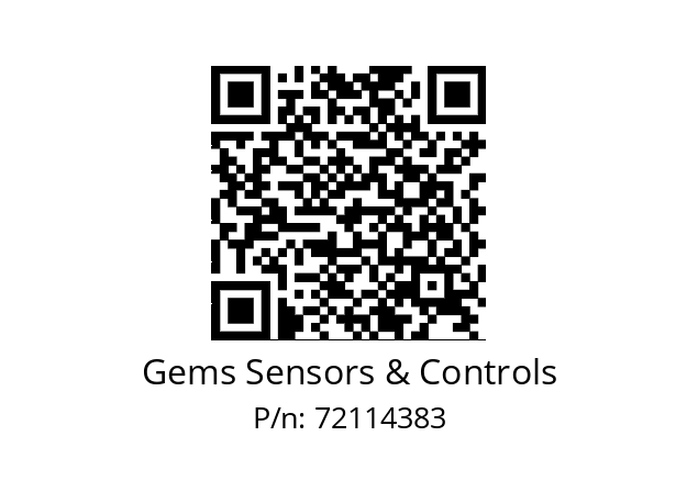   Gems Sensors & Controls 72114383