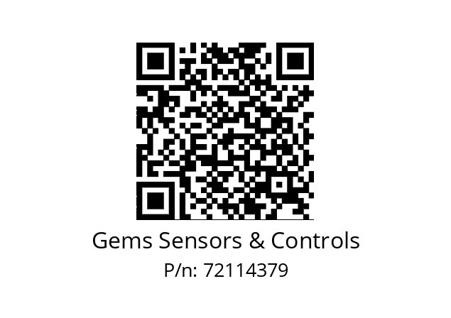   Gems Sensors & Controls 72114379