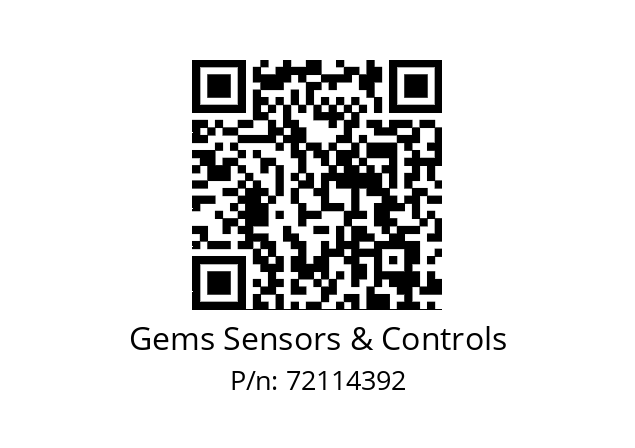   Gems Sensors & Controls 72114392