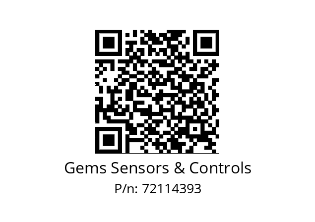   Gems Sensors & Controls 72114393