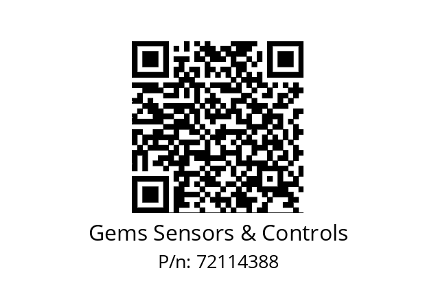   Gems Sensors & Controls 72114388