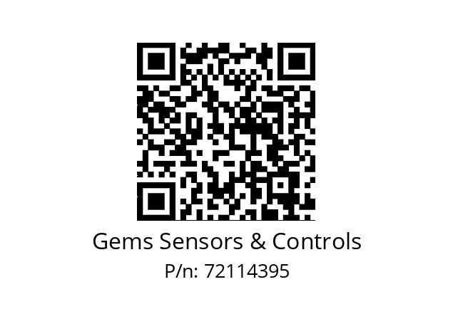   Gems Sensors & Controls 72114395