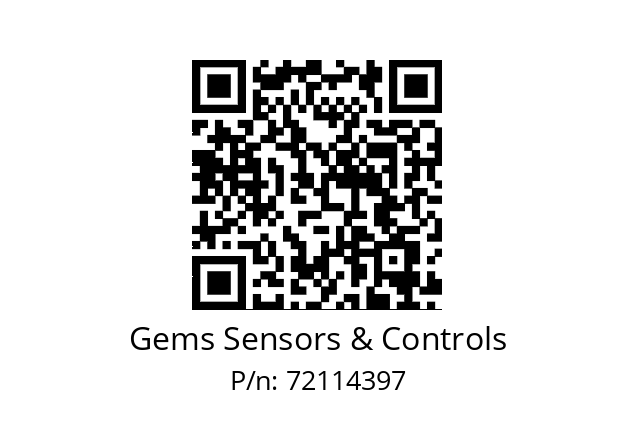   Gems Sensors & Controls 72114397