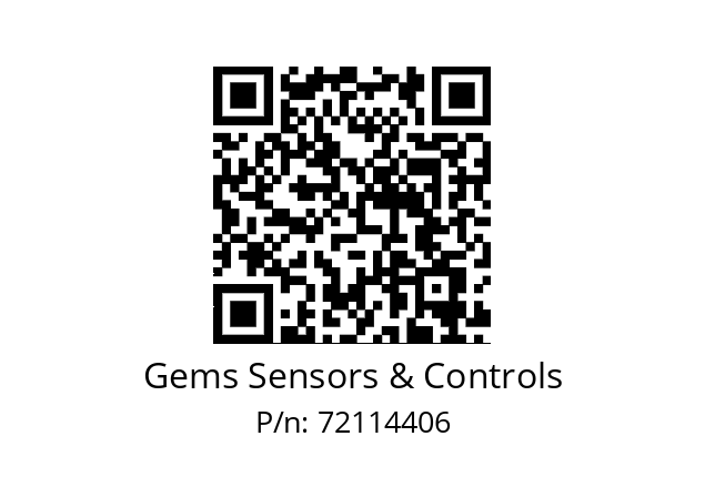   Gems Sensors & Controls 72114406