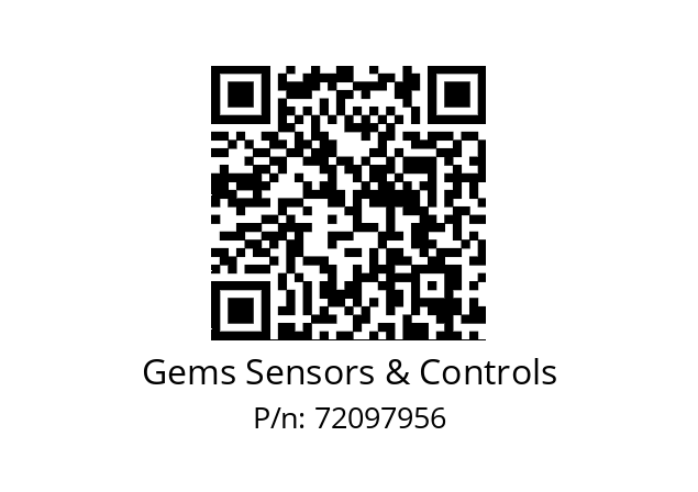   Gems Sensors & Controls 72097956