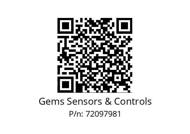   Gems Sensors & Controls 72097981