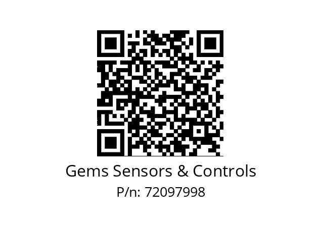   Gems Sensors & Controls 72097998